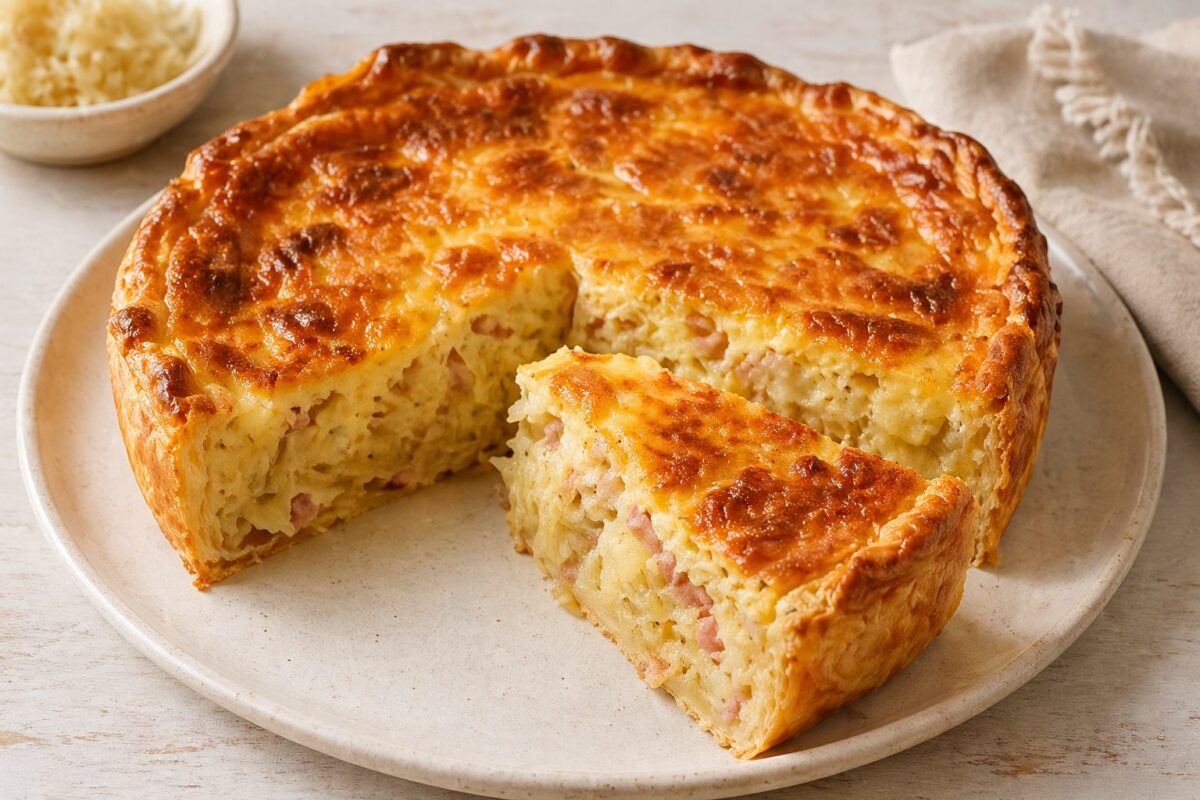 Quiche van zuurkoolstamppot - recept